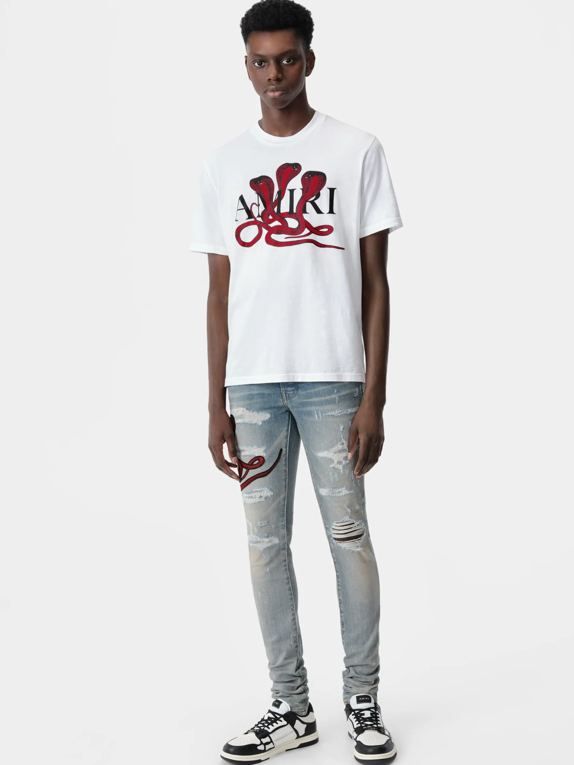 AMIRI Denim<RED POISON ARCHIVAL JEAN CLAY INDIGO
