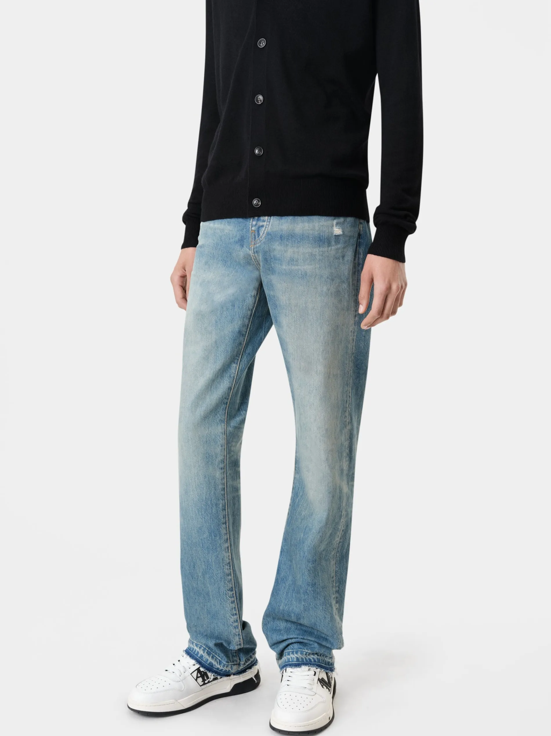 AMIRI Denim<RELEASED HEM STRAIGHT JEAN Crafted Indigo