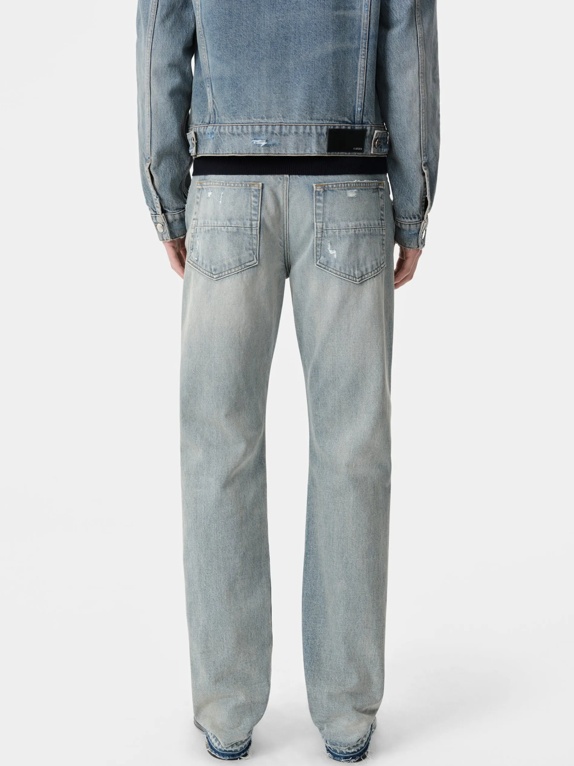 AMIRI Denim<RELEASED HEM STRAIGHT JEAN Antique Indigo