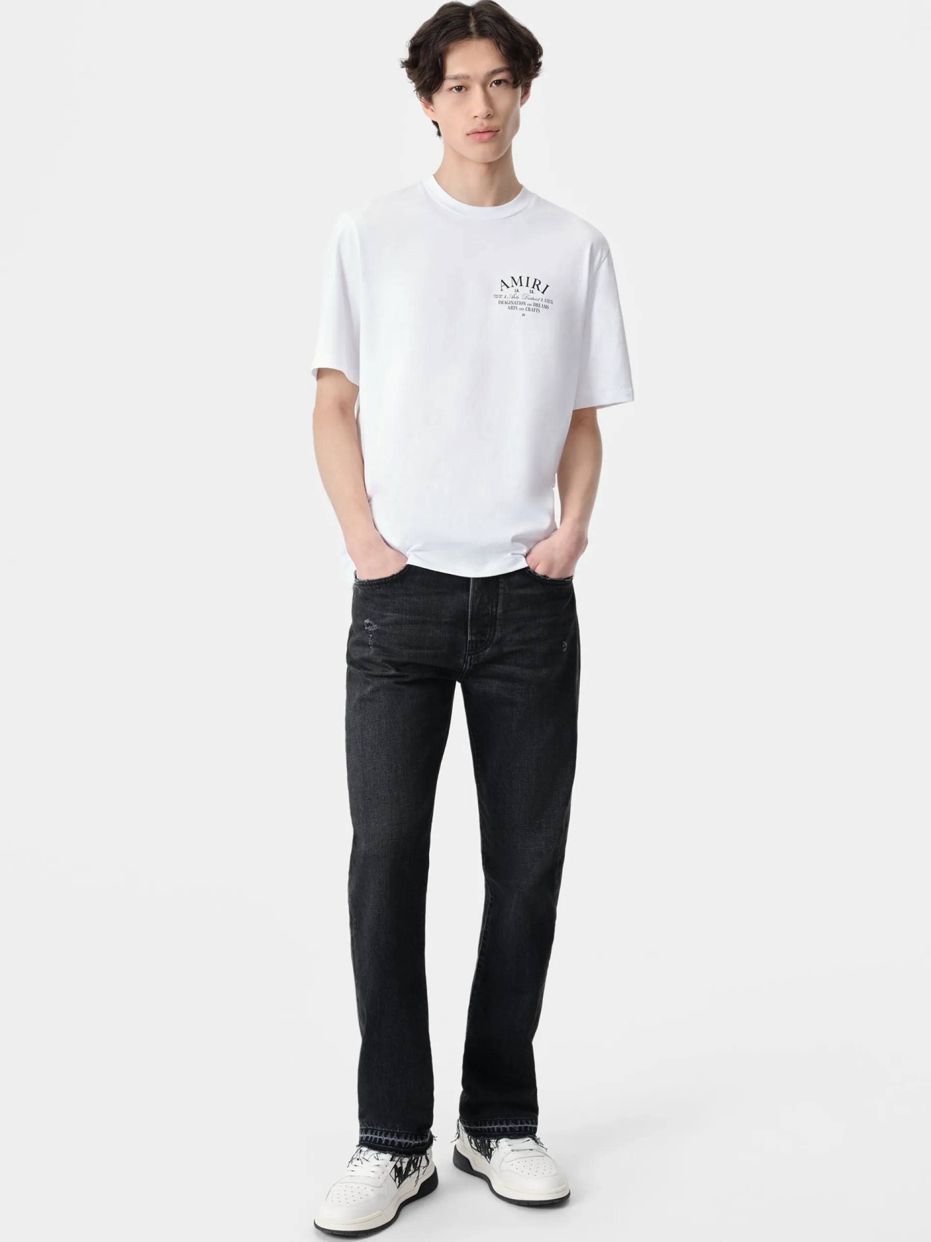 AMIRI Denim<RELEASED HEM STRAIGHT JEAN Vintage Black
