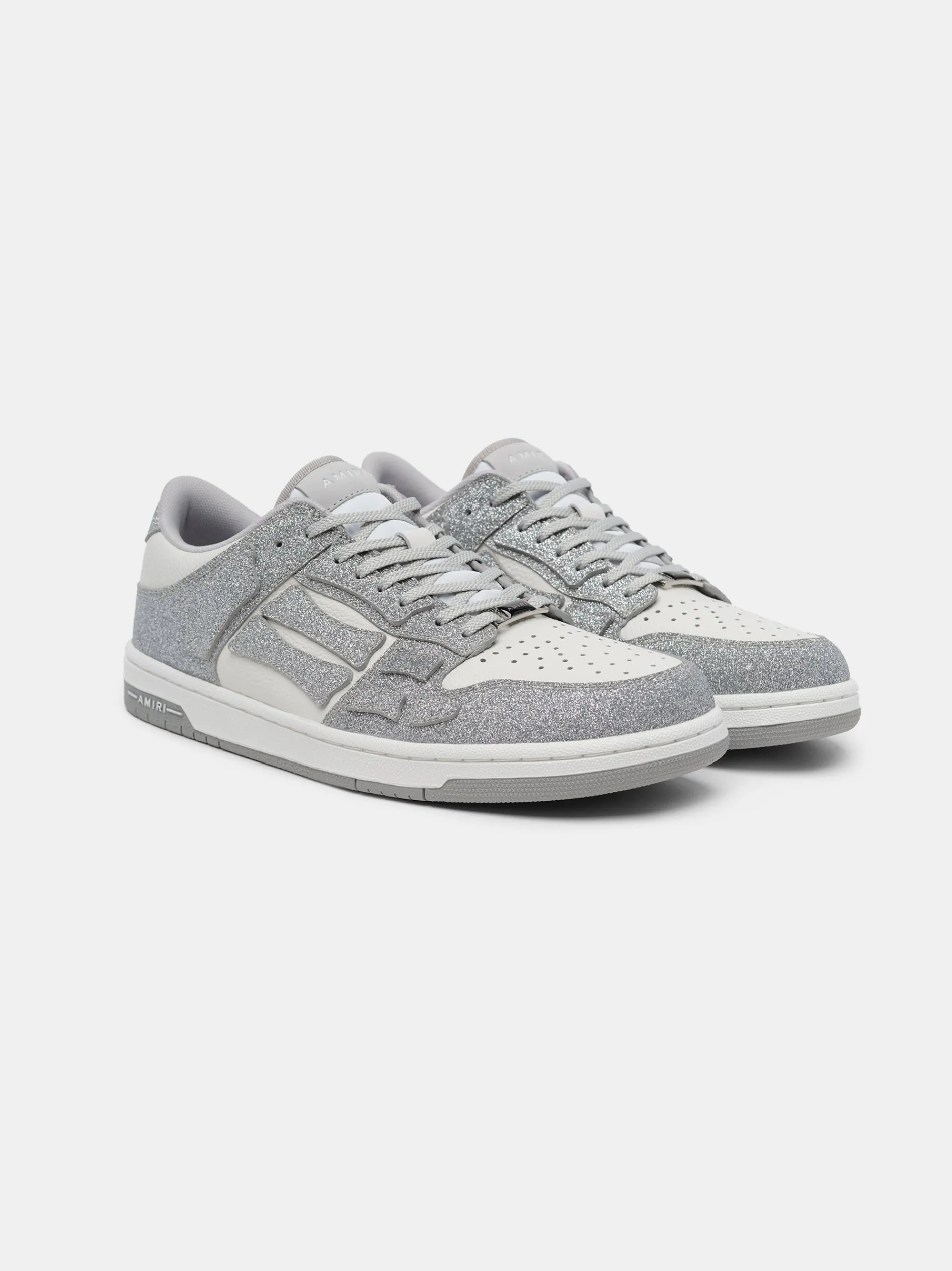 AMIRI Sneakers|Sneakers<SHIMMER SKEL-TOP LOW White Silver
