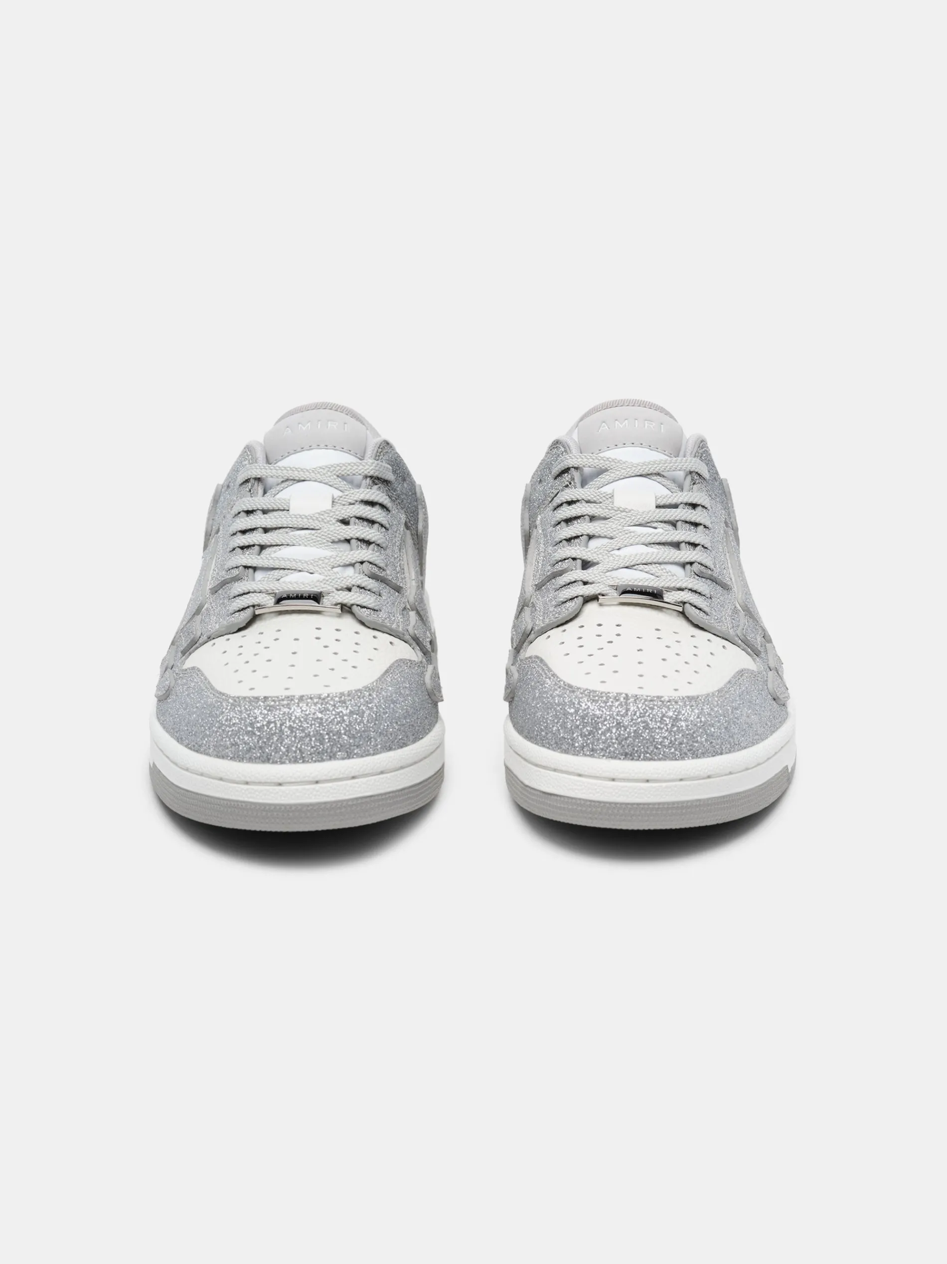 AMIRI Sneakers|Sneakers<SHIMMER SKEL-TOP LOW White Silver