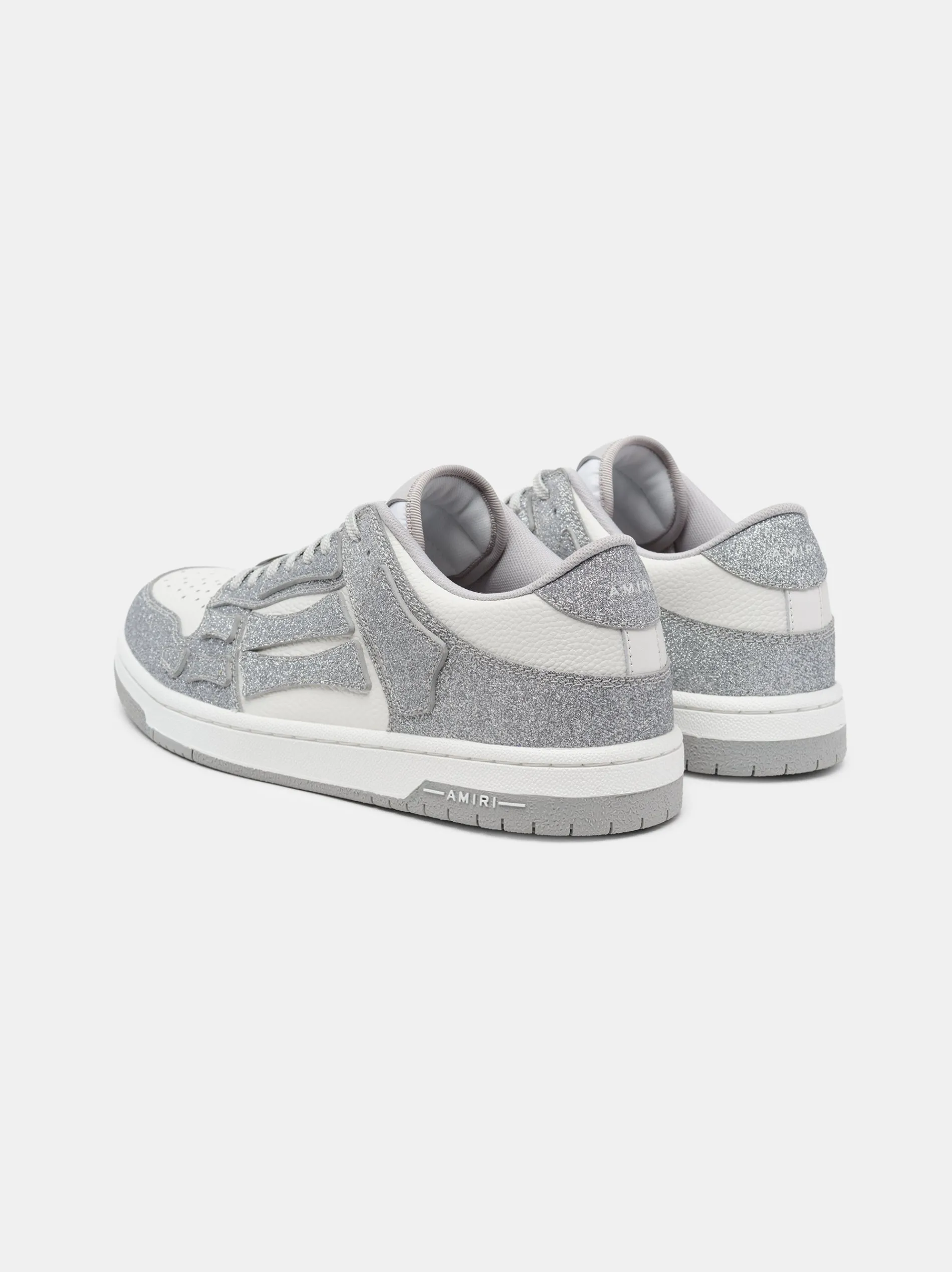 AMIRI Sneakers|Sneakers<SHIMMER SKEL-TOP LOW White Silver