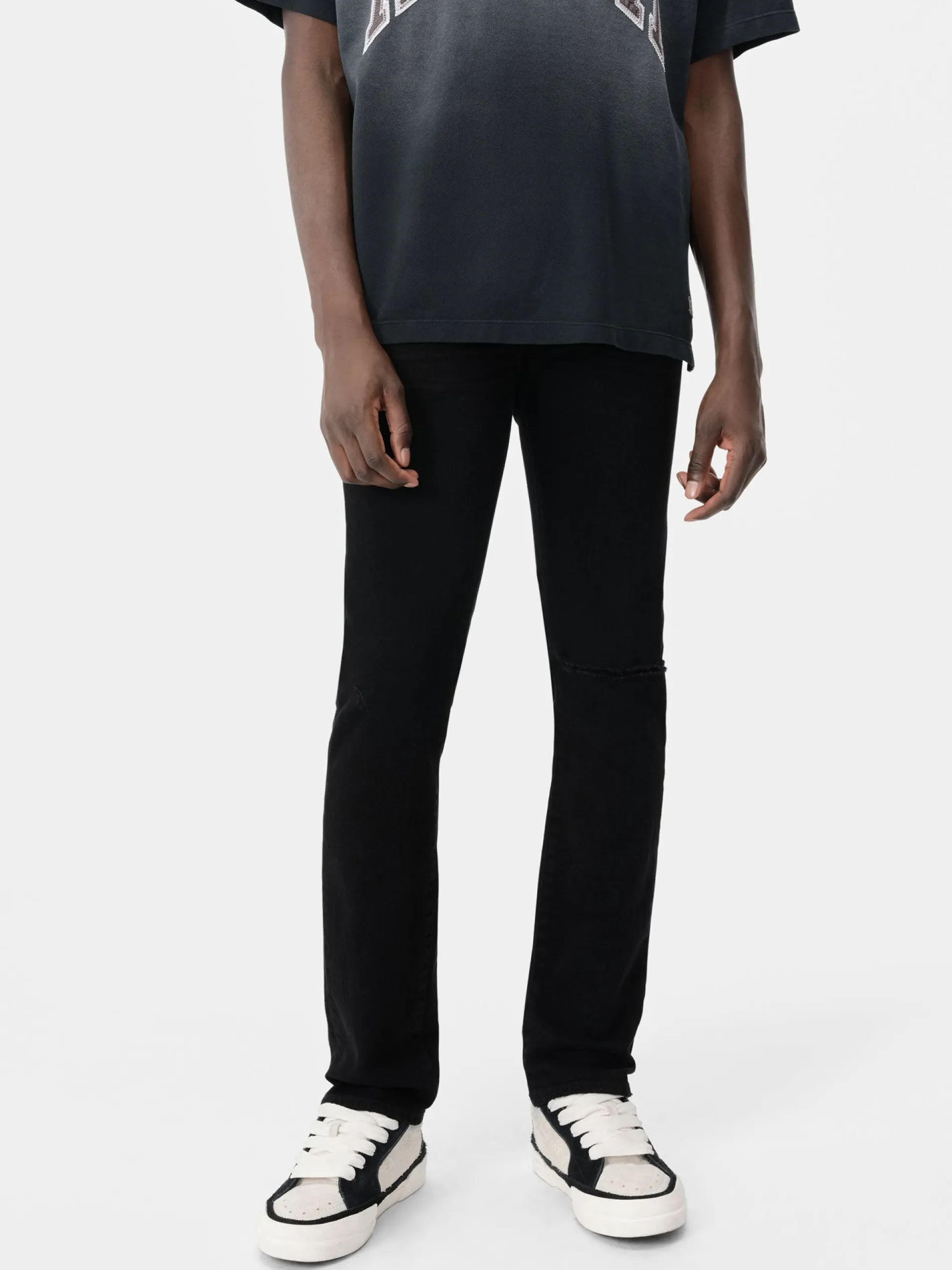 AMIRI Denim<SLASH SLIM JEAN BLACK OD