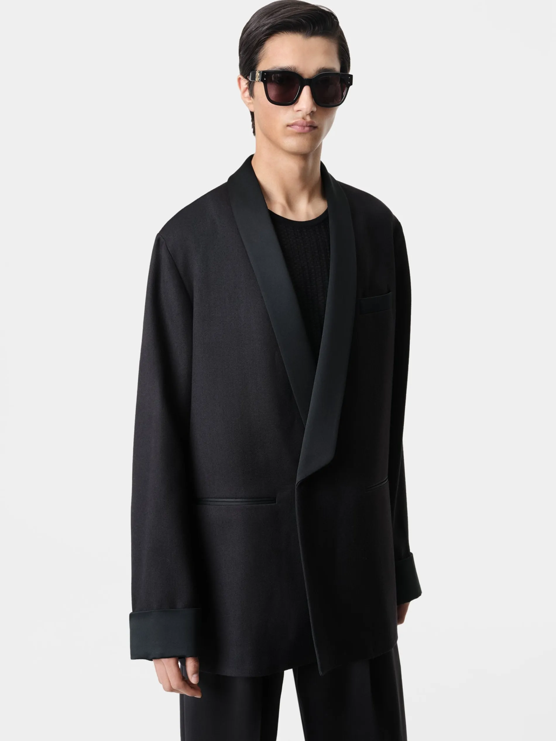 AMIRI Outerwear<SMOKING JACKET BLACK