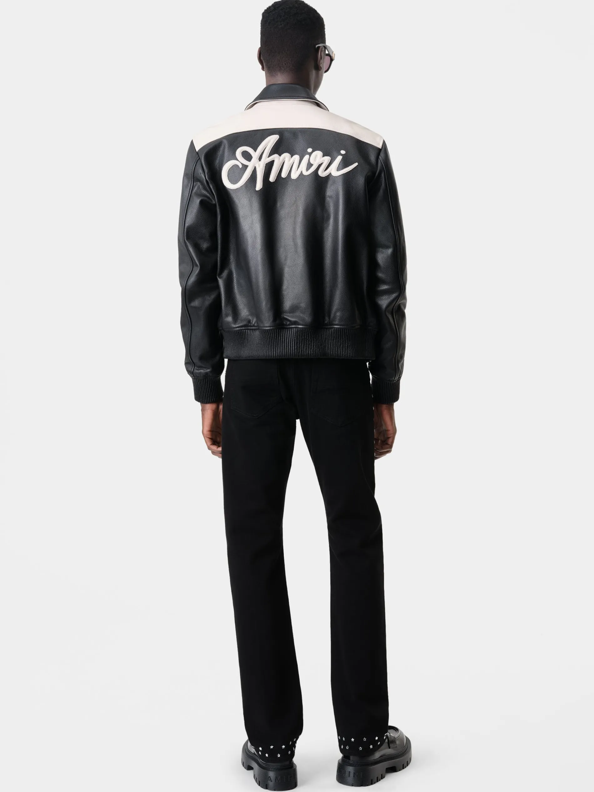 AMIRI Denim<STAR CRYSTAL SLIM JEAN BLACK OD