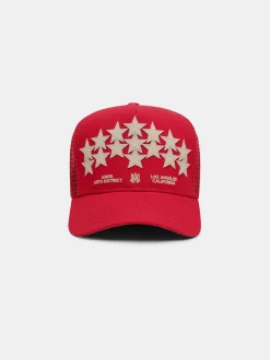 AMIRI Hats|Hats<STARS TRUCKER HAT Red