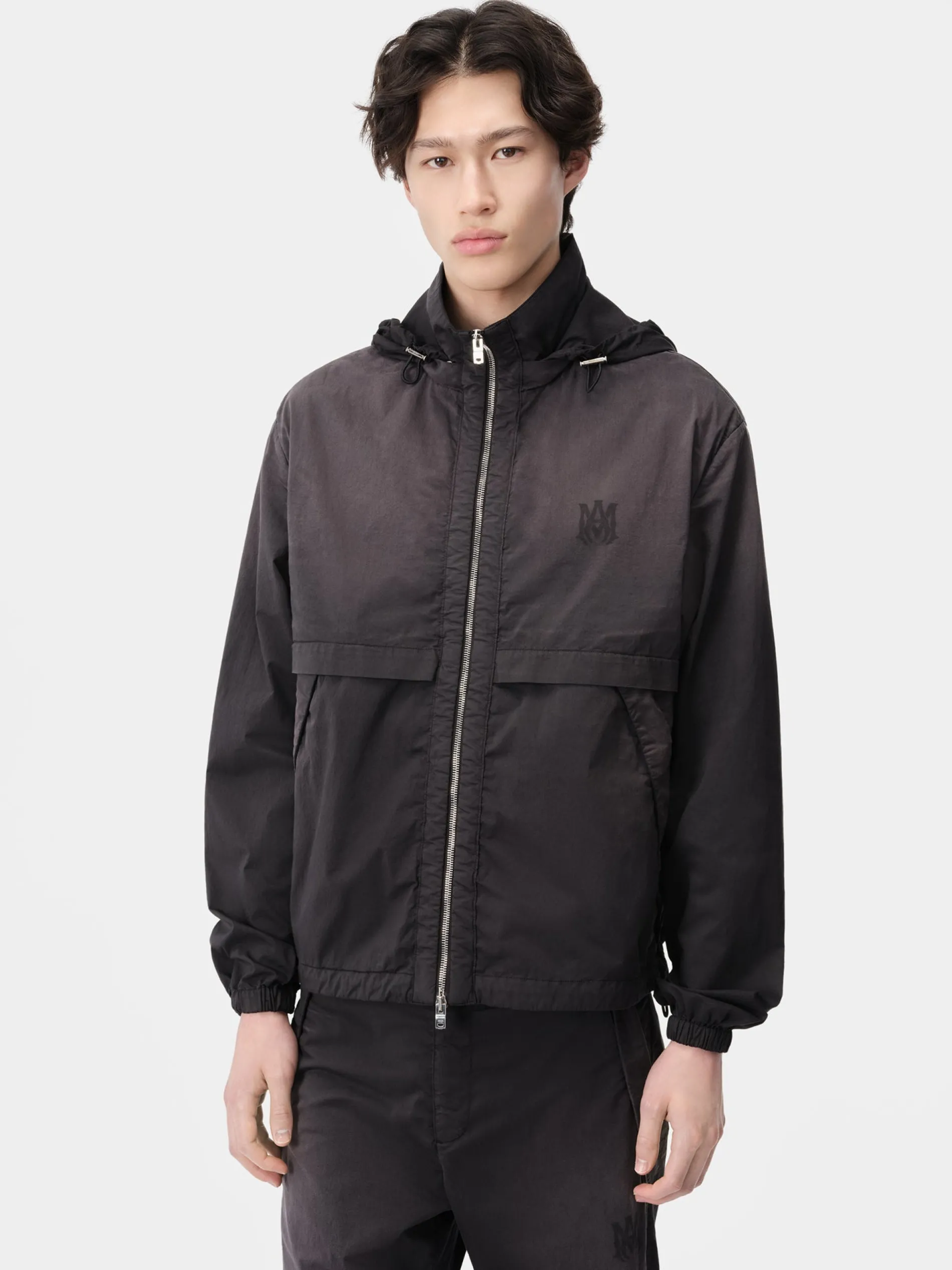 AMIRI Outerwear<SUNFADED MA WINDBREAKER BLACK