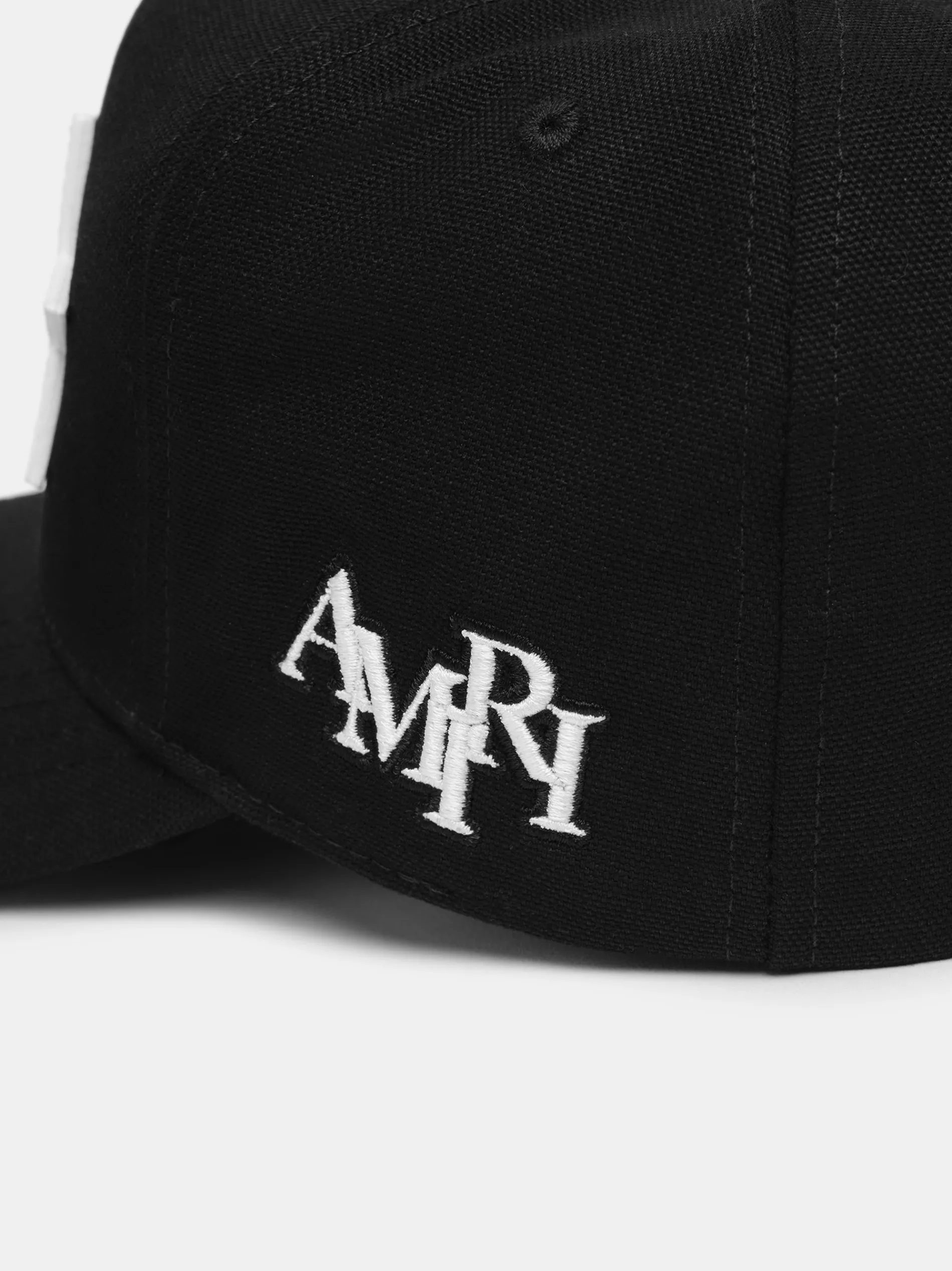 AMIRI Hats|Hats<THREE STAR STAGGERED FULL CANVAS HAT Black White