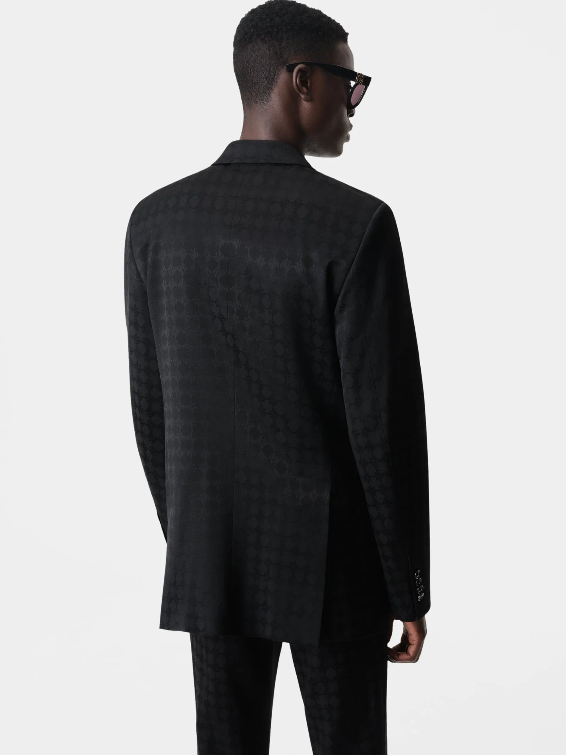 AMIRI Outerwear<TONAL MA QUAD DOUBLE-BREASTED BLAZER BLACK