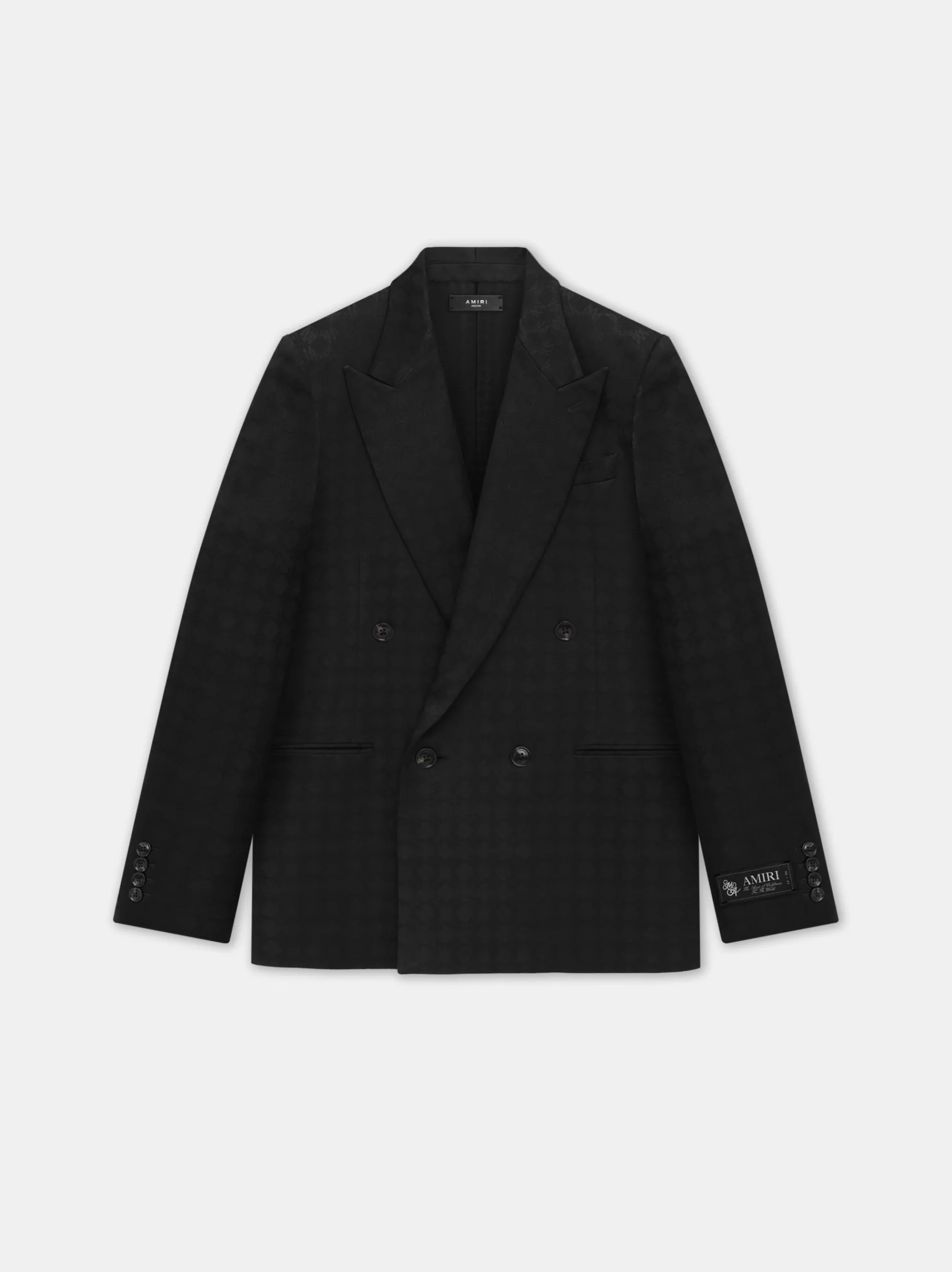 AMIRI Outerwear<TONAL MA QUAD DOUBLE-BREASTED BLAZER BLACK