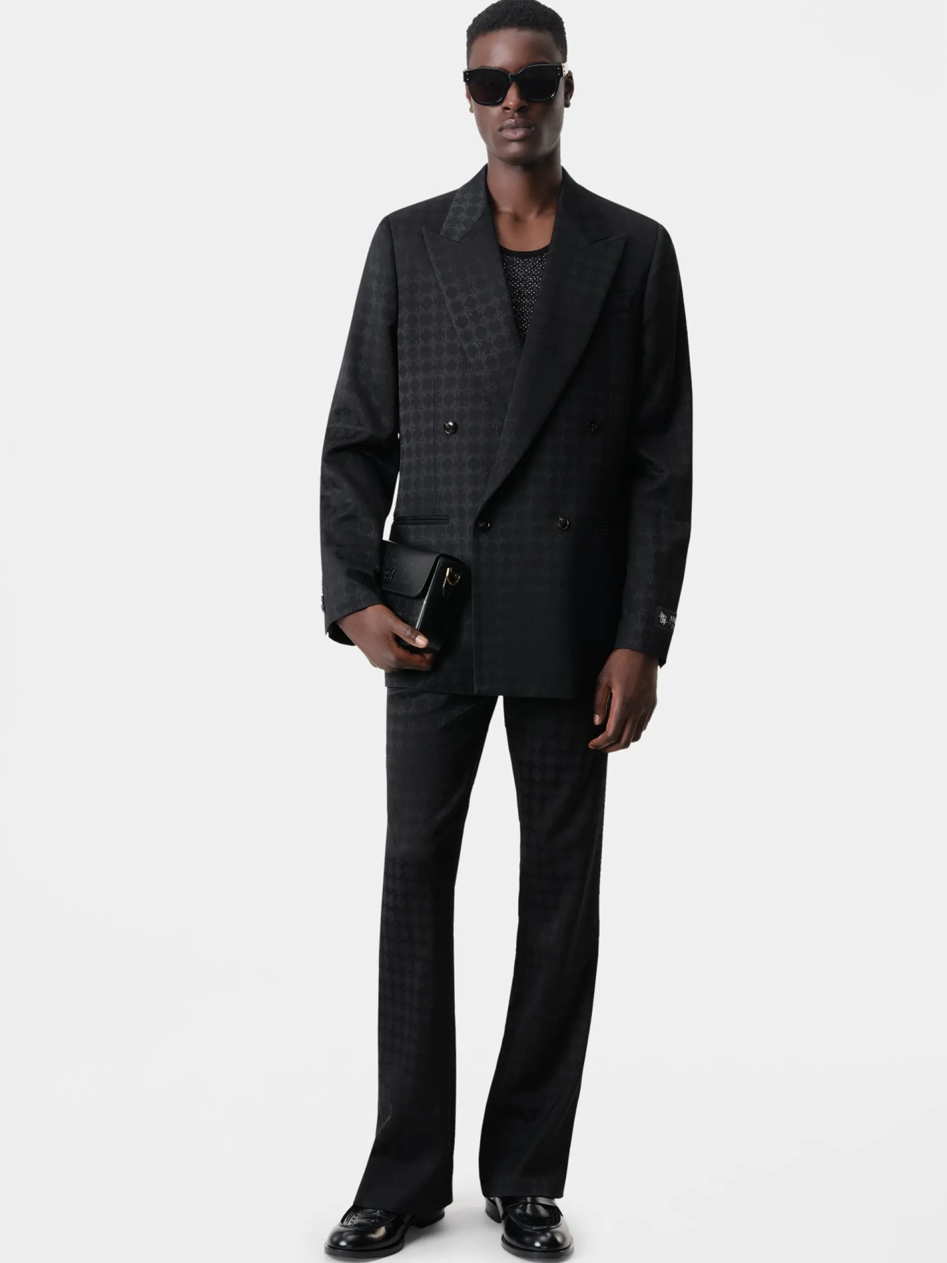 AMIRI Pants<TONAL MA QUAD KICK FLARE BLACK