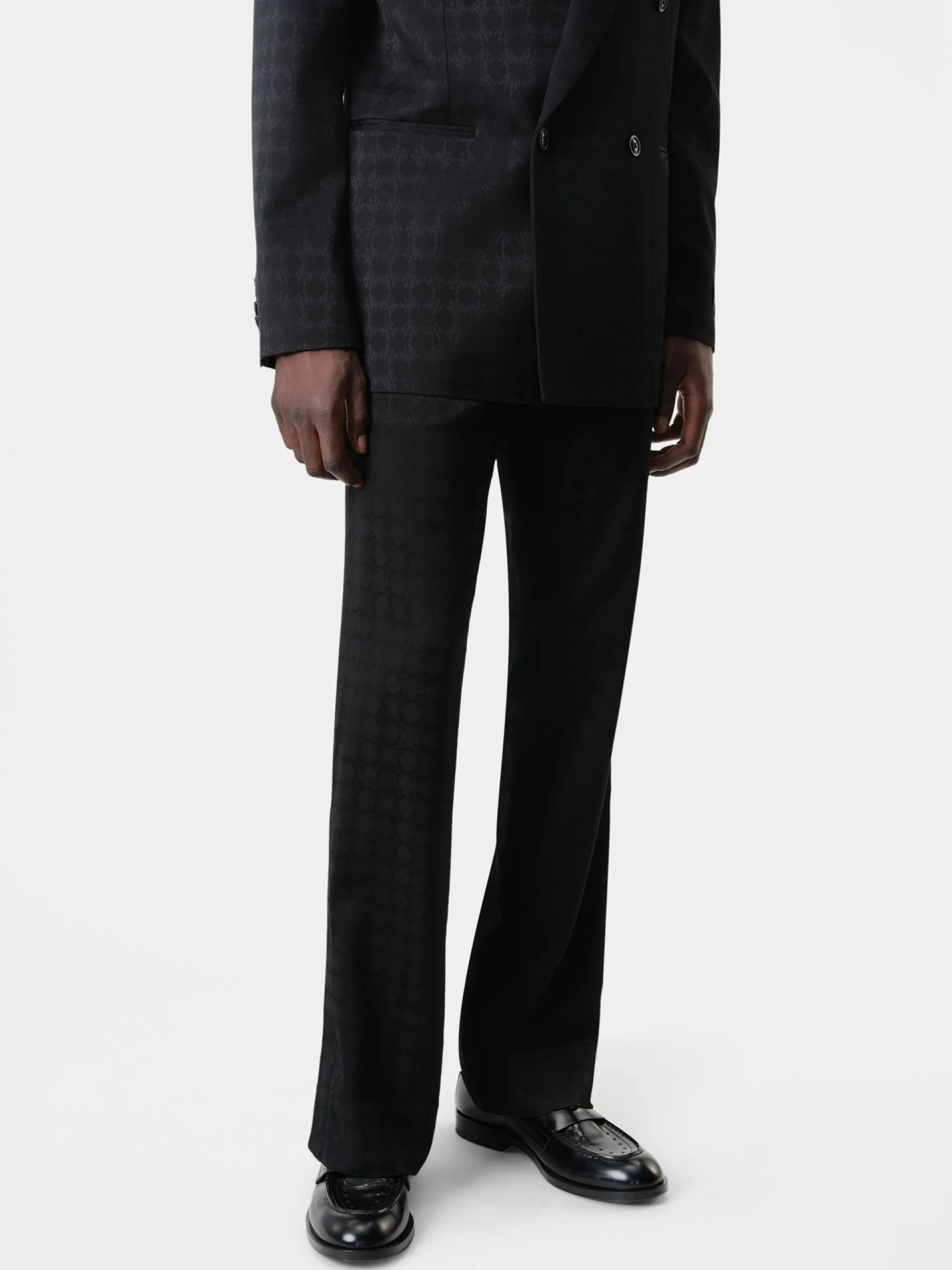 AMIRI Pants<TONAL MA QUAD KICK FLARE BLACK