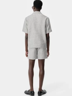 AMIRI Shorts & Sweatpants<TWEED FLAP POCKET PULL ON SHORT Cerulean