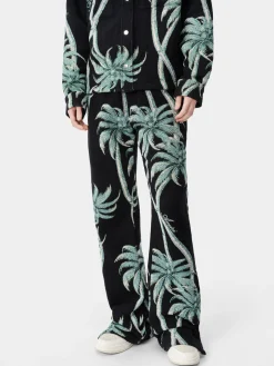 AMIRI Pants<TWISTED PALMS TAPESTRY PANT BLACK