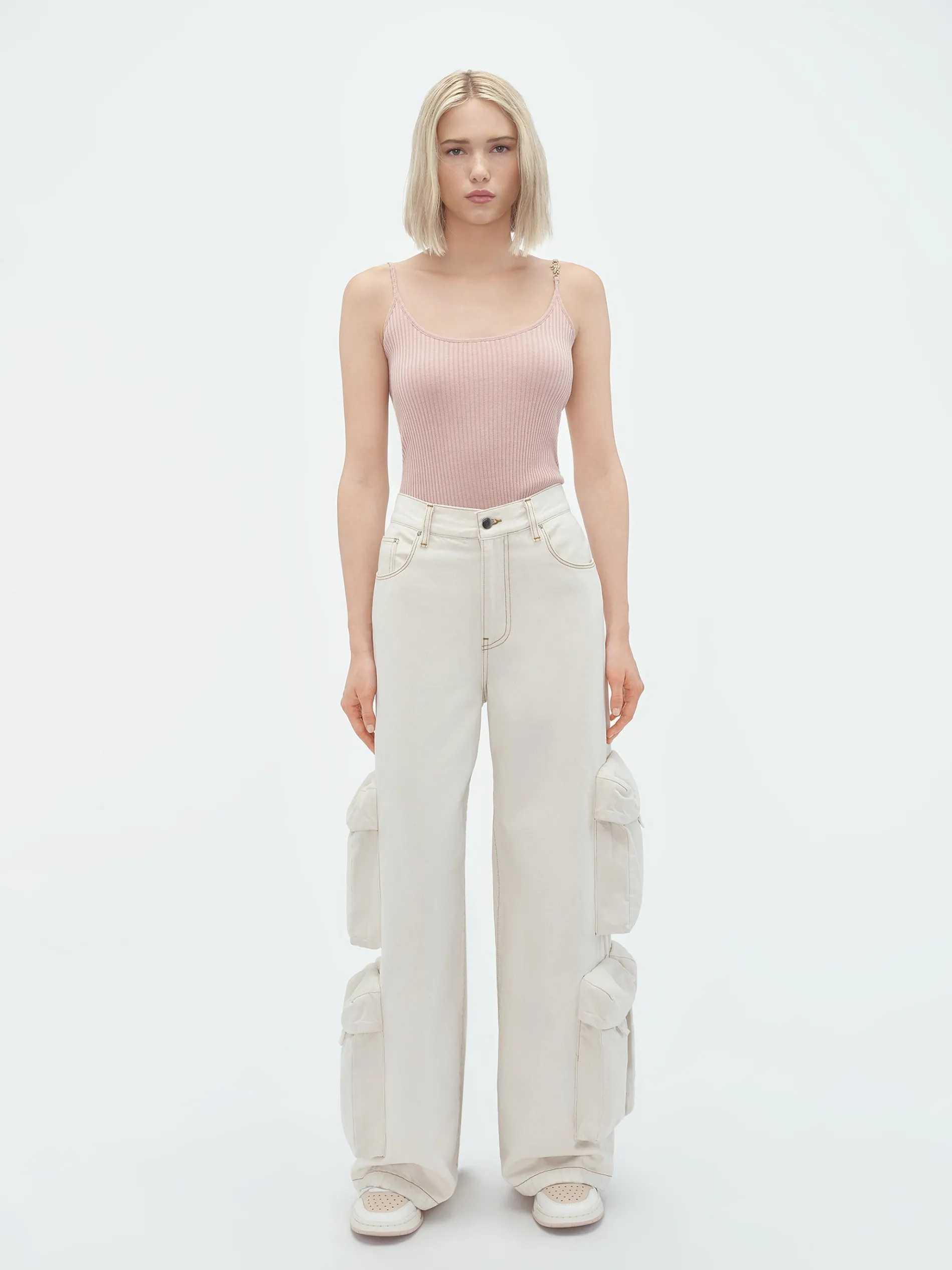 AMIRI Knitwear<VERTICAL TANK TOP Cork