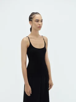 AMIRI Knitwear<VERTICAL TANK TOP BLACK