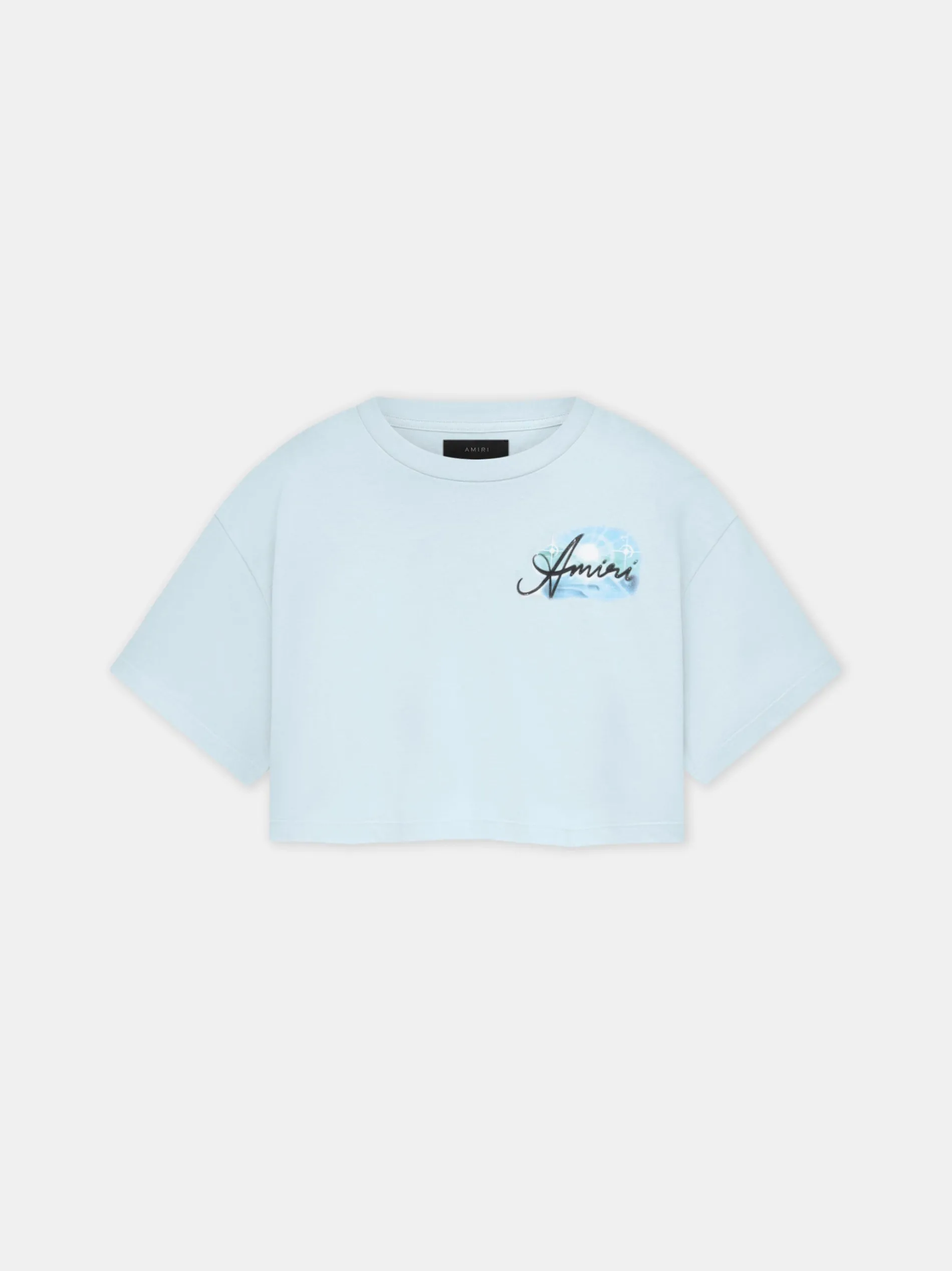 AMIRI Jersey|Tees<WOMEN'S PARADISE AIRBRUSH TEE Cerulean