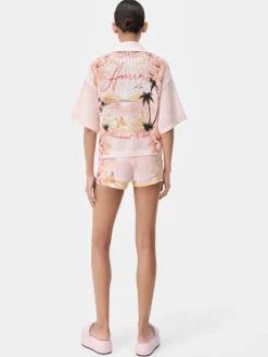 AMIRI Knitwear|Shorts & Sweatpants<WOMEN'S PARADISE CROCHET SHORT Rosewater