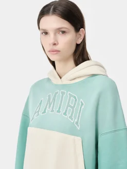 AMIRI Sweatshirts|Jersey<WOMEN'S VINTAGE HOODIE Sea Blue