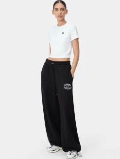AMIRI Shorts & Sweatpants|Jersey<WOMEN'S ARTS DISTRICT FLARE SWEATPANT BLACK