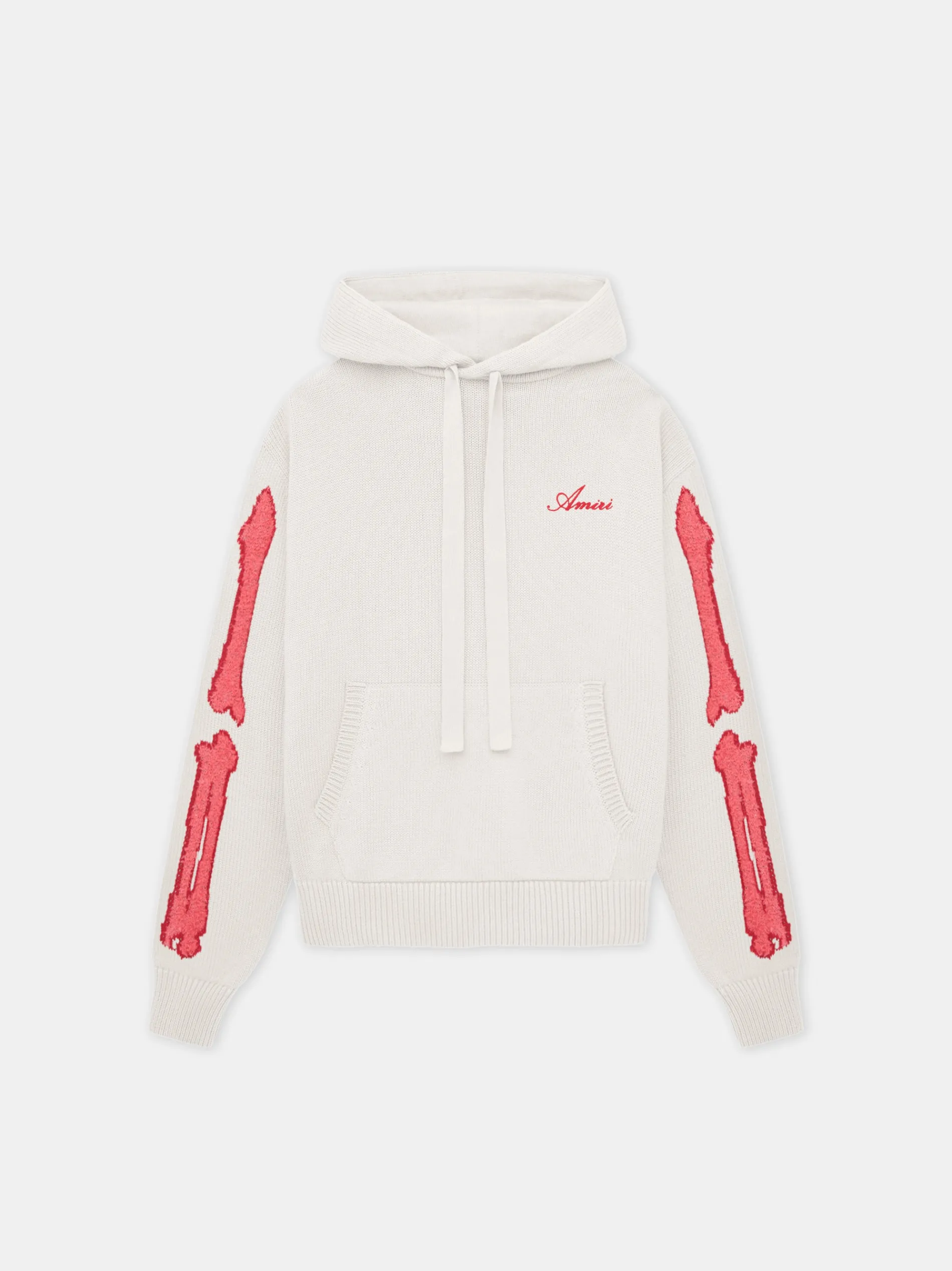 AMIRI Knitwear<WOMEN'S BONES HOODIE Alabaster