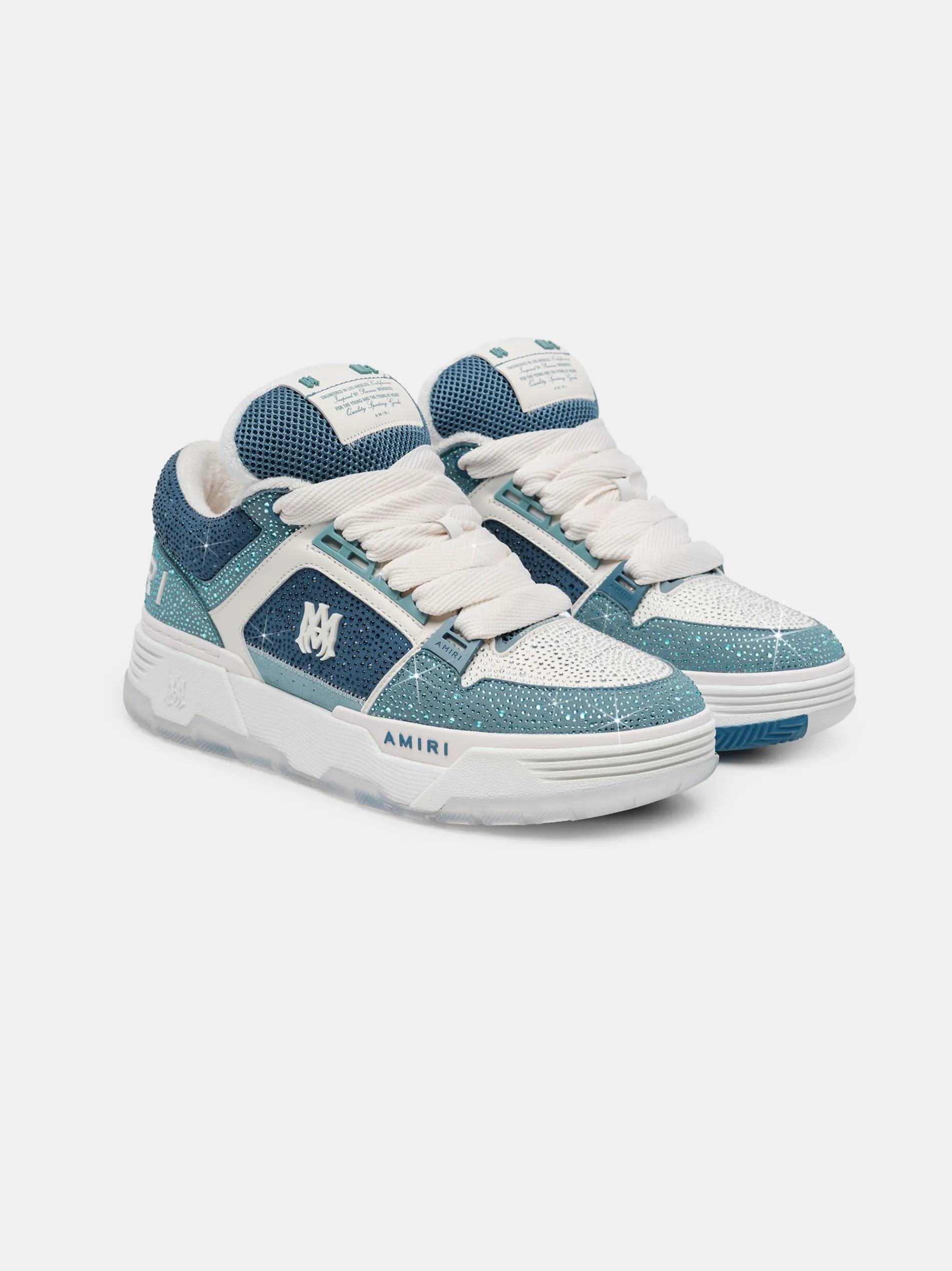 AMIRI Sneakers|Sneakers<WOMEN'S CRYSTAL MA-1 DUSTY BLUE