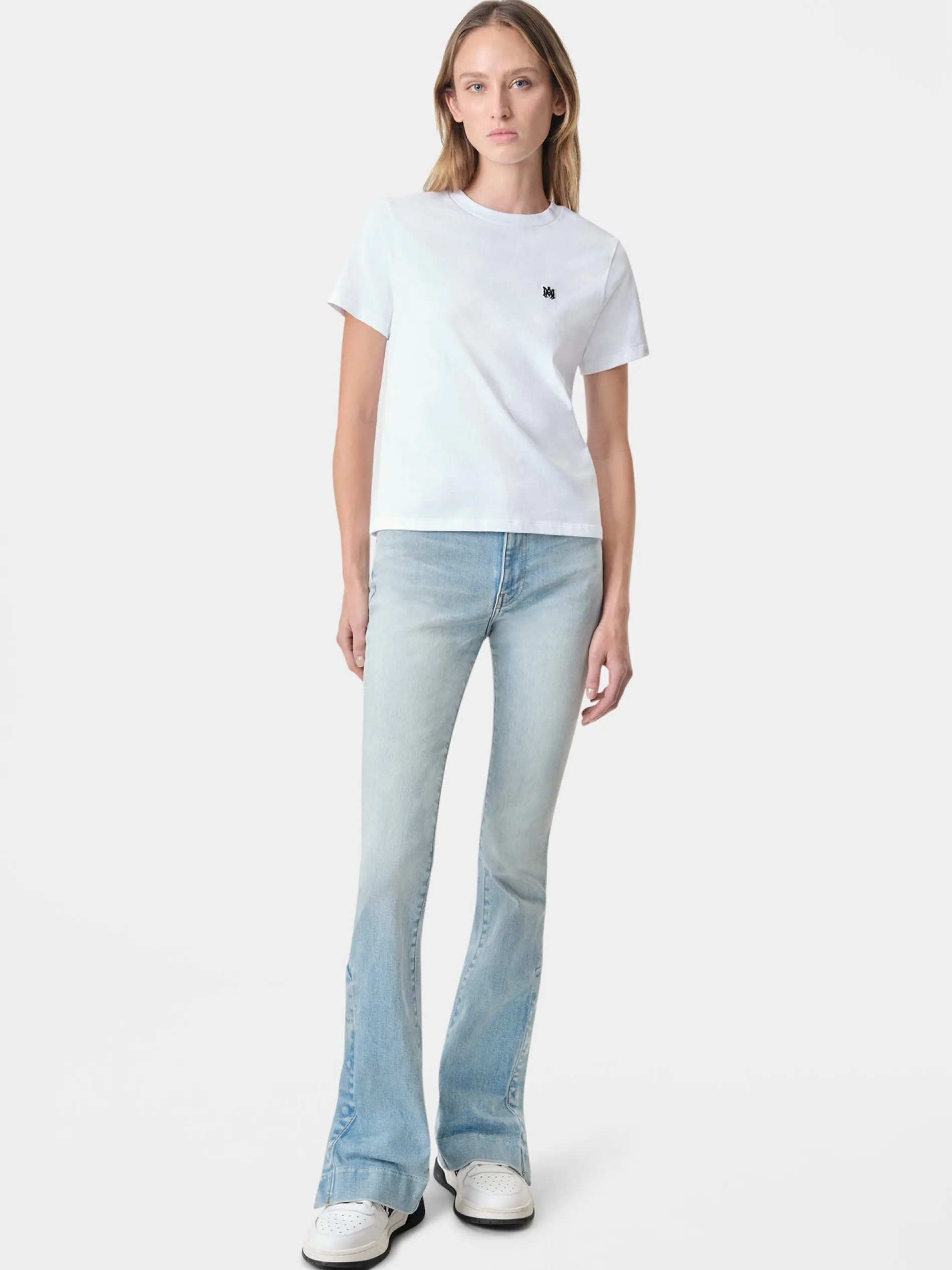 AMIRI Denim<WOMEN'S KICK FLARE Light Indigo