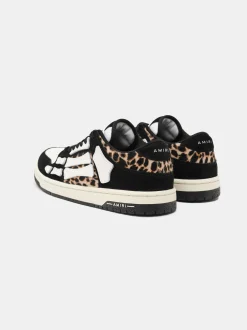 AMIRI Sneakers|Sneakers<WOMEN'S LEOPARD SKEL-TOP LOW BLACK