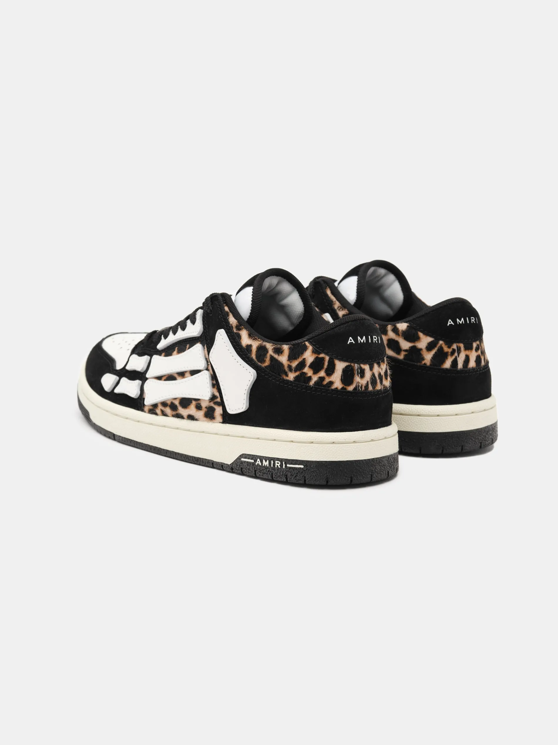 AMIRI Sneakers|Sneakers<WOMEN'S LEOPARD SKEL-TOP LOW BLACK