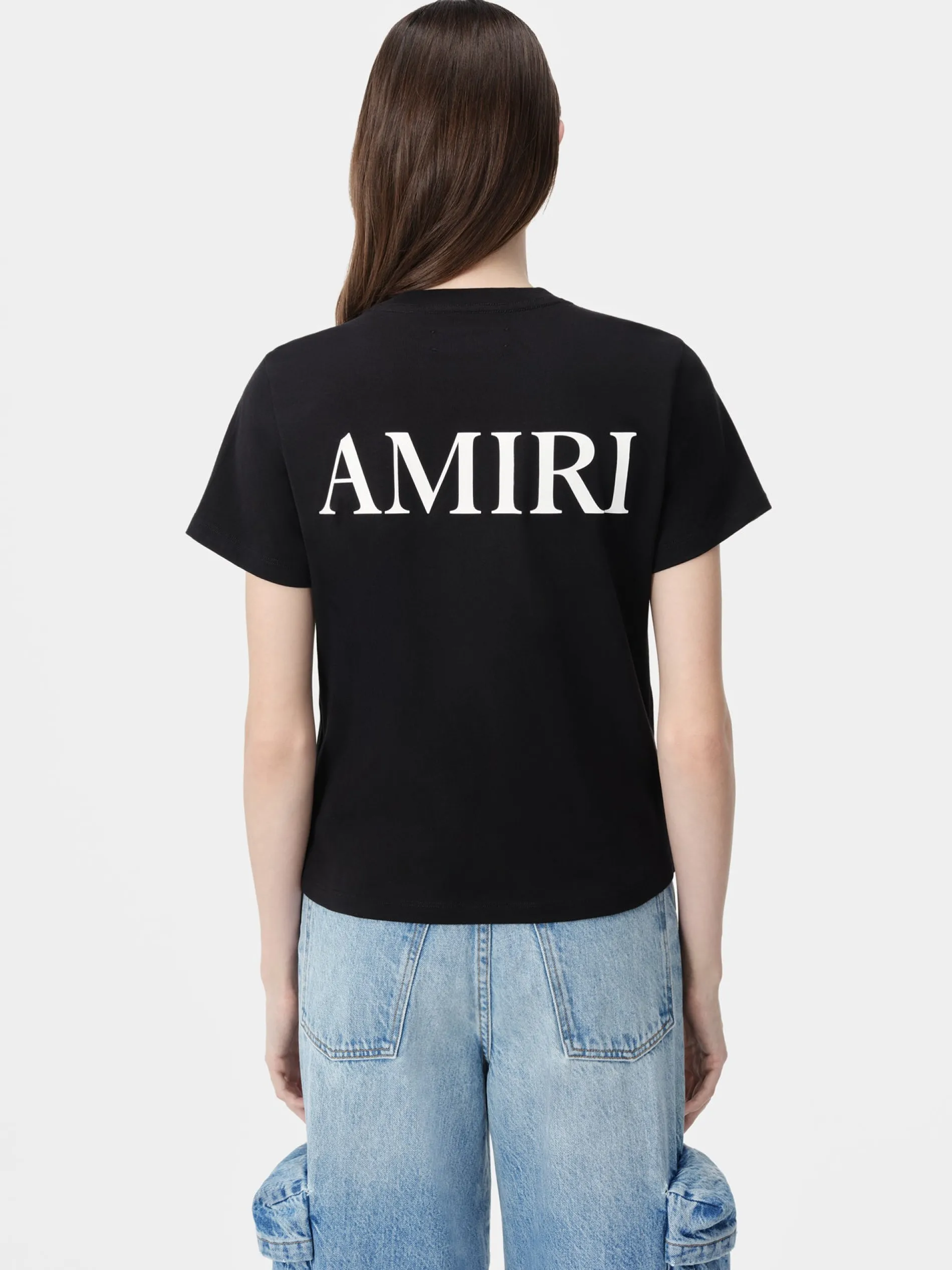 AMIRI Jersey|Tees<WOMEN'S MA CORE LOGO TEE BLACK