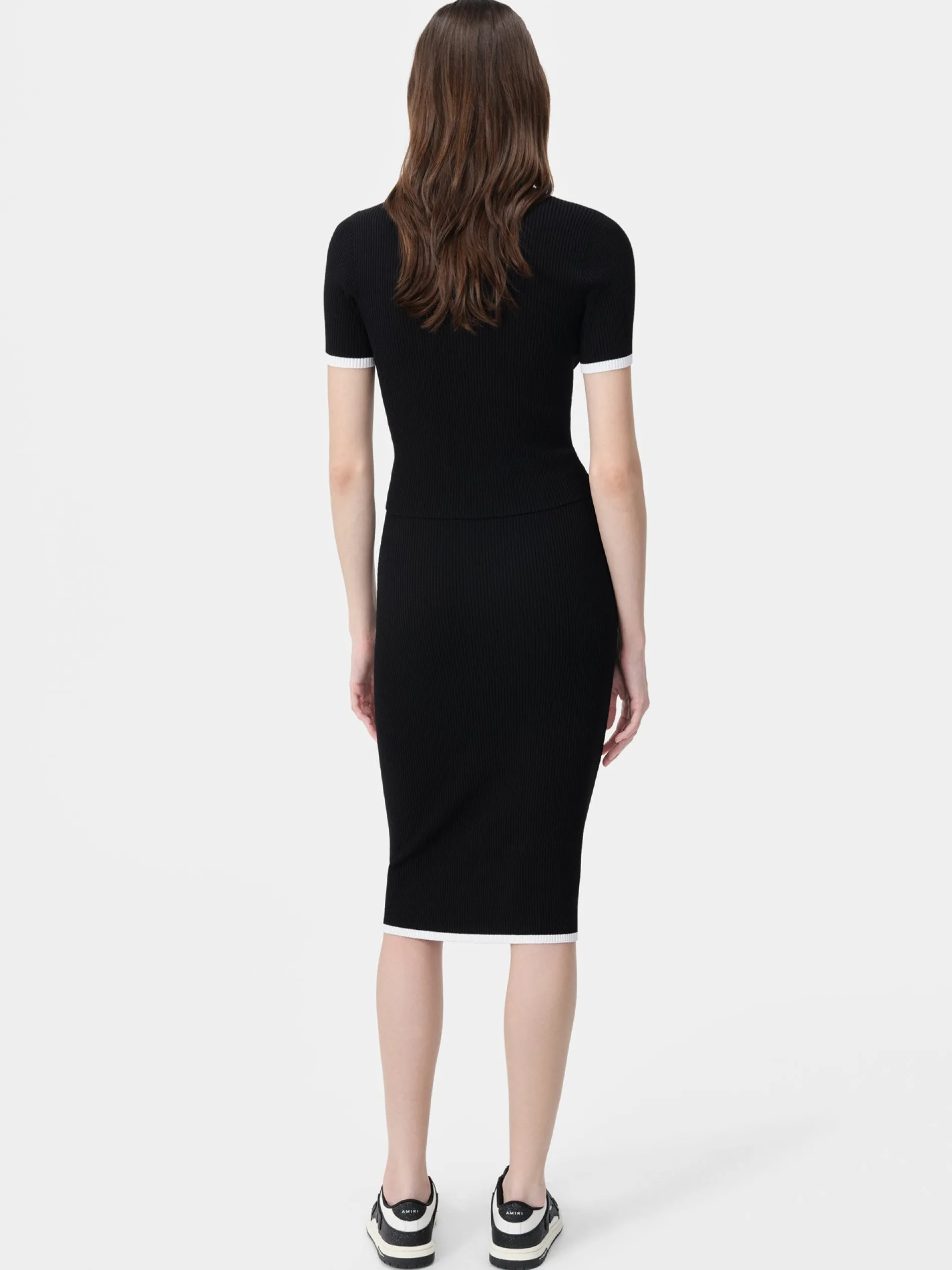AMIRI Knitwear<WOMEN'S MA MIDI SKIRT BLACK