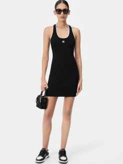 AMIRI Knitwear|Dresses<WOMEN'S MA MINI DRESS BLACK