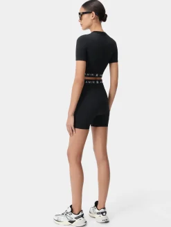 AMIRI Activewear|Shorts & Sweatpants<WOMEN'S MA RIBBED SEAMLESS SHORT BLACK