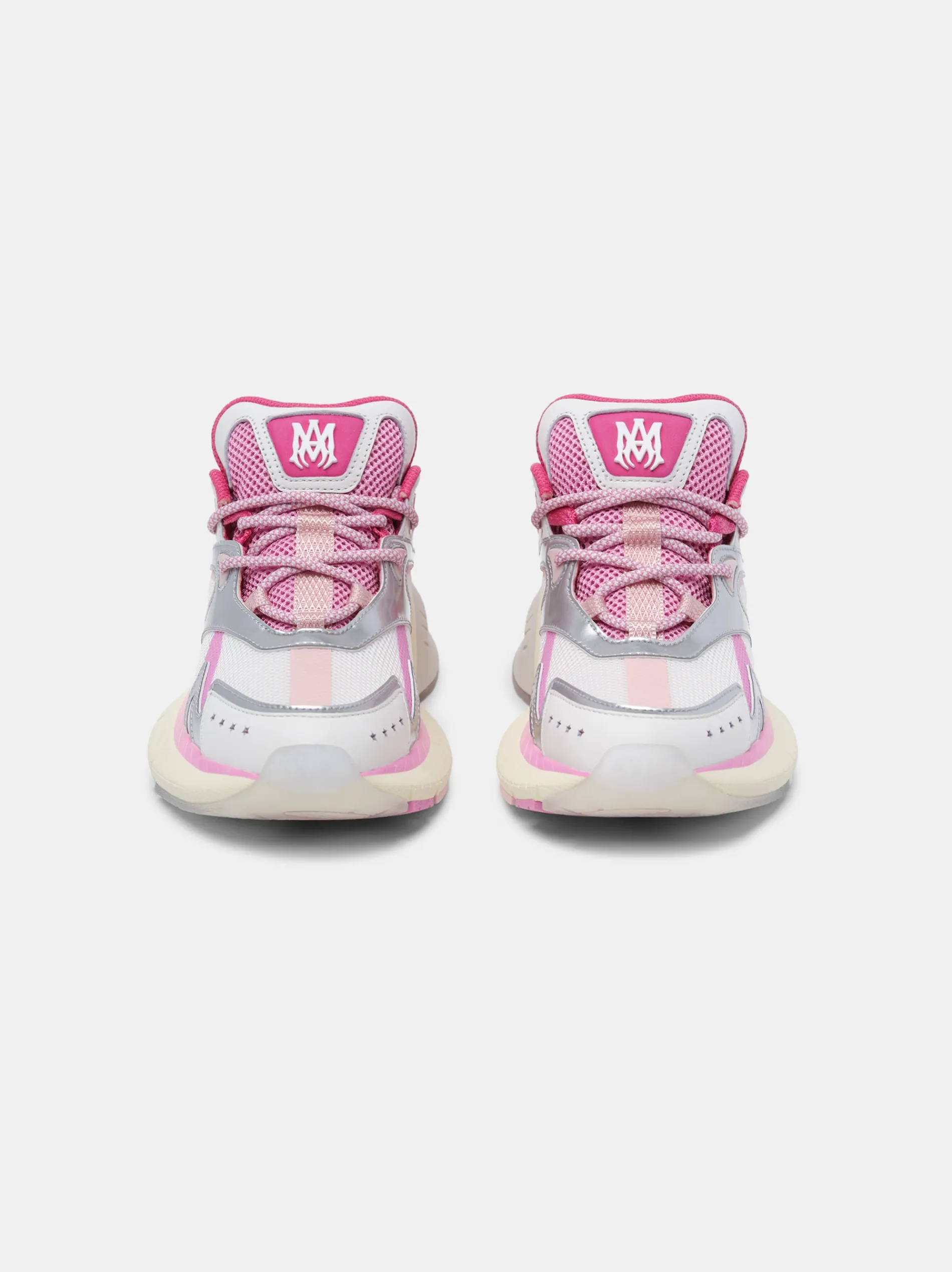 AMIRI Activewear|Sneakers<WOMEN'S MA RUNNER Fuchsia Pink White Silver