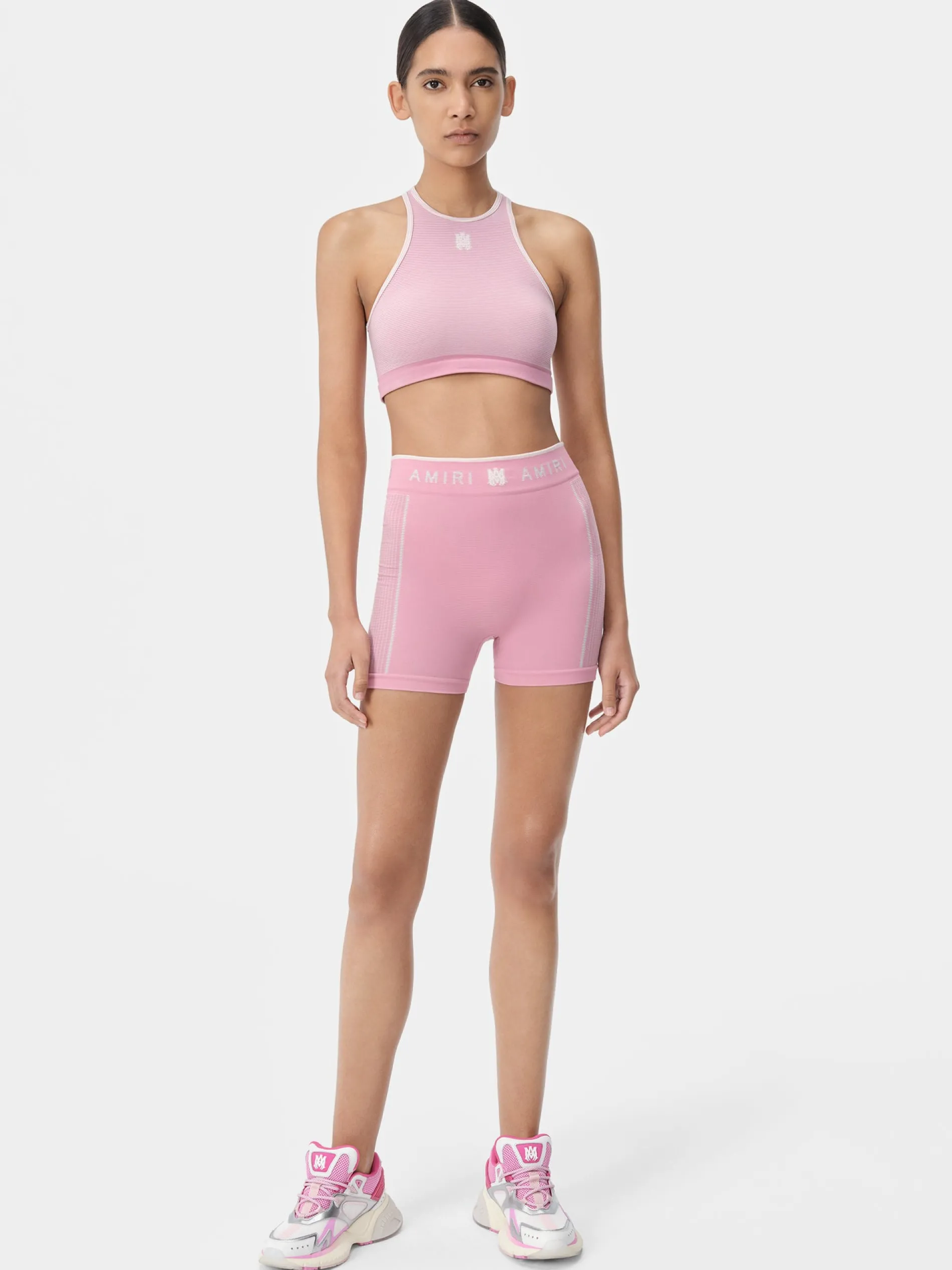 AMIRI Activewear|Shorts & Sweatpants<WOMEN'S MA SEAMLESS SHORT Flamingo Pink