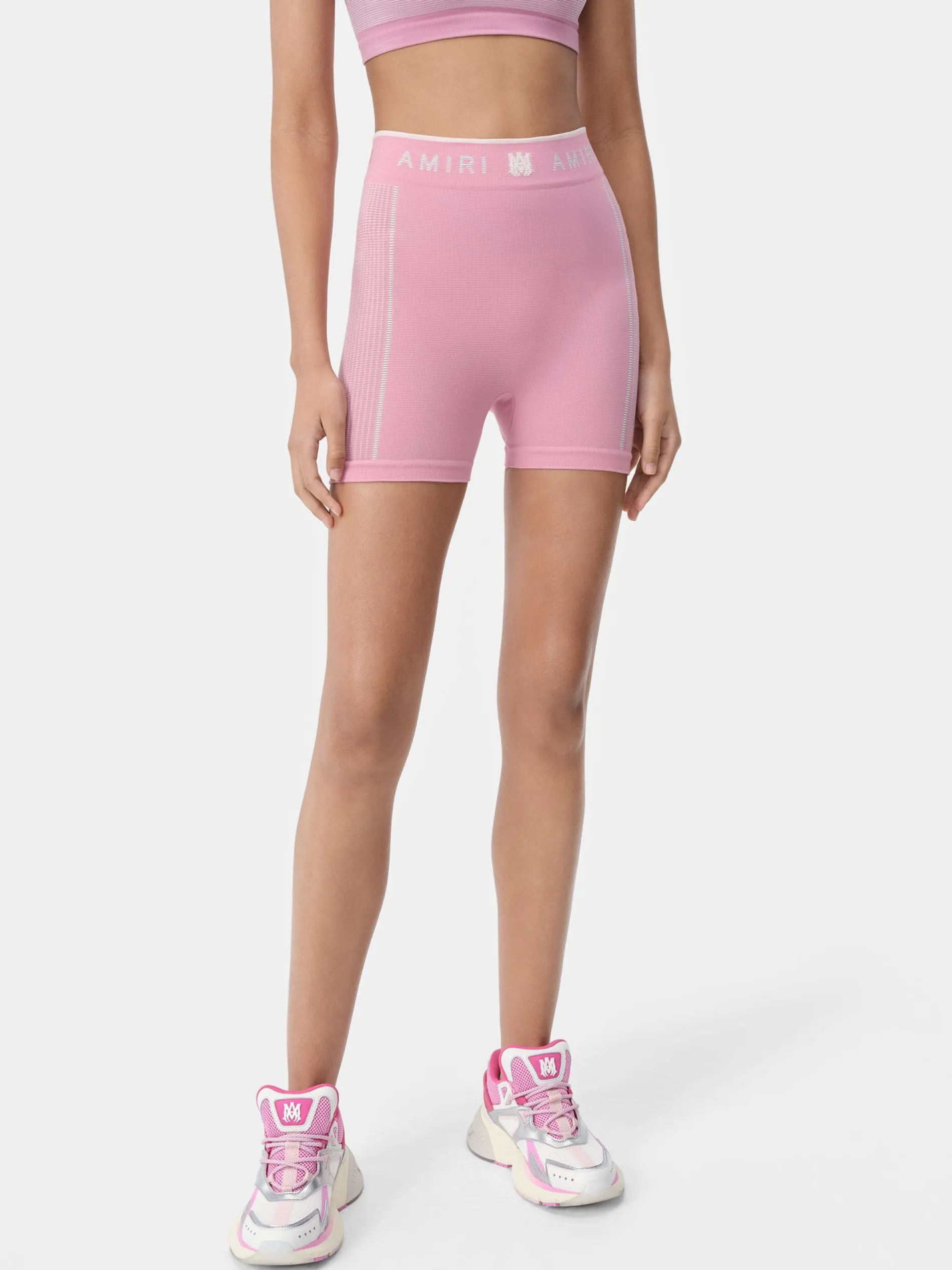 AMIRI Activewear|Shorts & Sweatpants<WOMEN'S MA SEAMLESS SHORT Flamingo Pink
