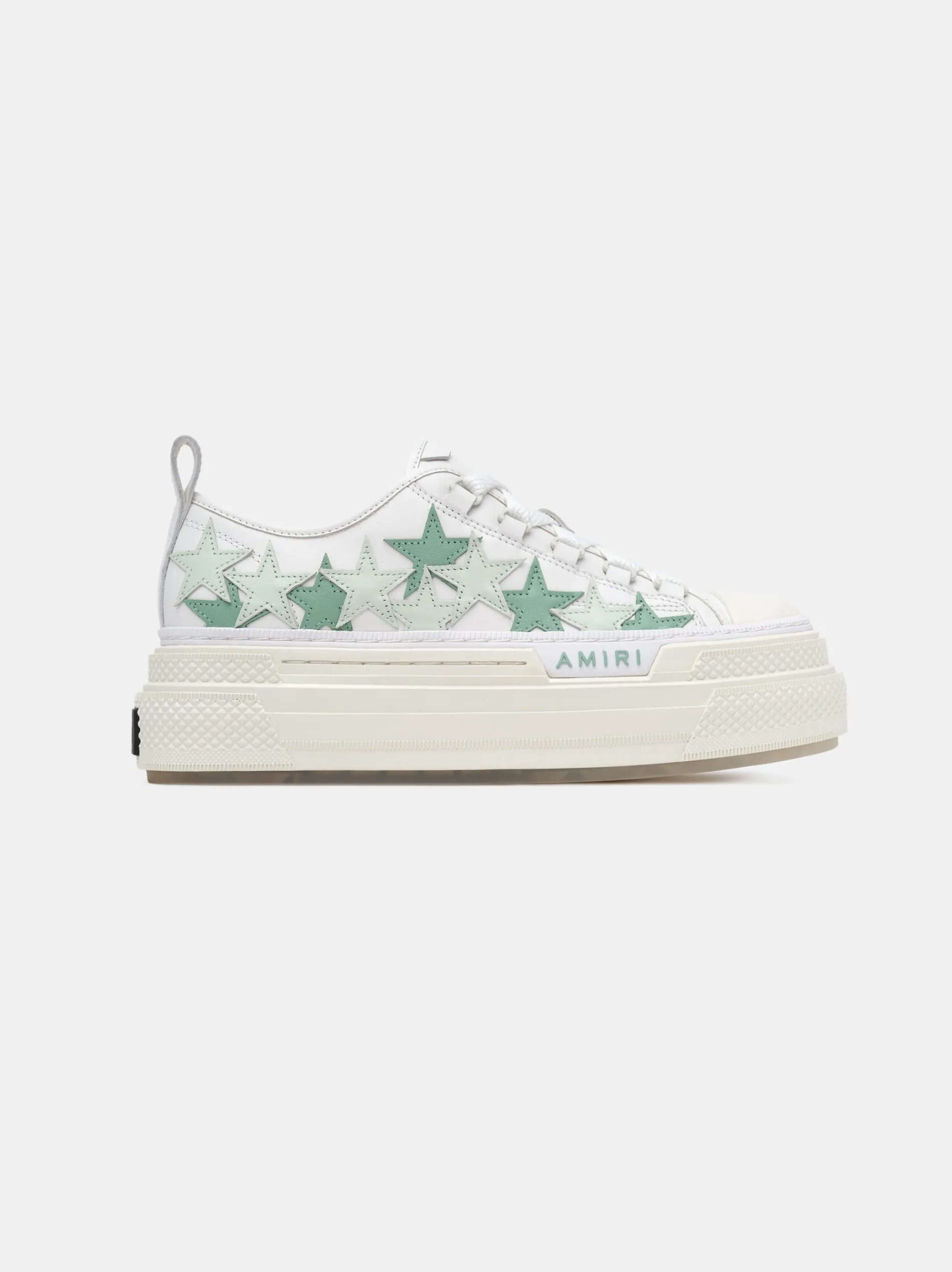 AMIRI Sneakers|Sneakers<WOMEN'S PLATFORM STARS COURT LOW FROSTY GREEN