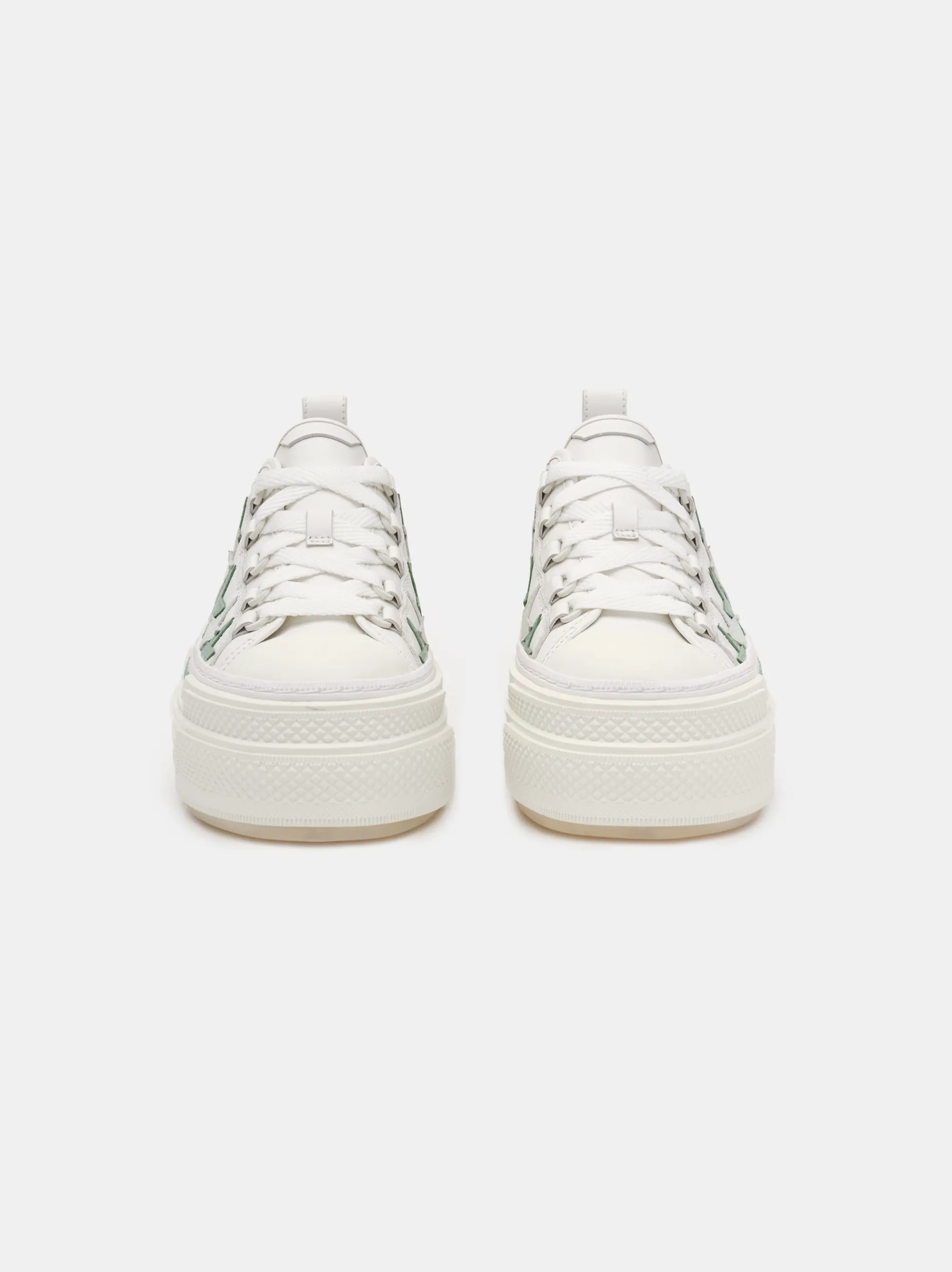 AMIRI Sneakers|Sneakers<WOMEN'S PLATFORM STARS COURT LOW FROSTY GREEN