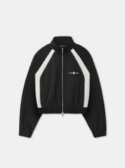 AMIRI Activewear|Outerwear<WOMEN'S RAGLAN MA TRACK JACKET BLACK