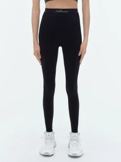 AMIRI Activewear<WOMEN'S SEAMLESS LEGGINGS BLACK