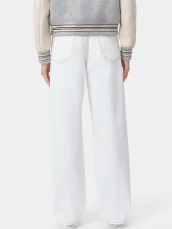 AMIRI Pants|Denim<WOMEN'S WIDE STRAIGHT JEAN White